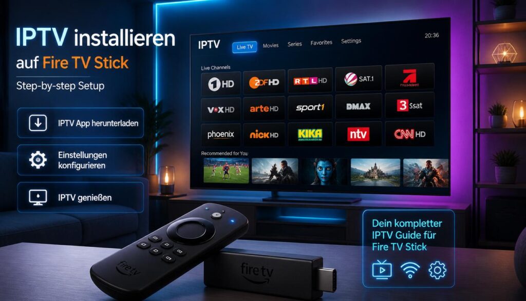 IPTV Kaufen und auf Fire Stick einrichten Schritt fur Schritt