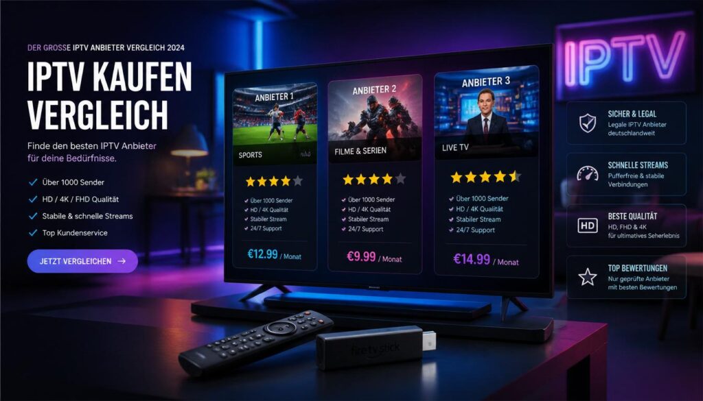 IPTV Kaufen Vergleich – Die besten Anbieter