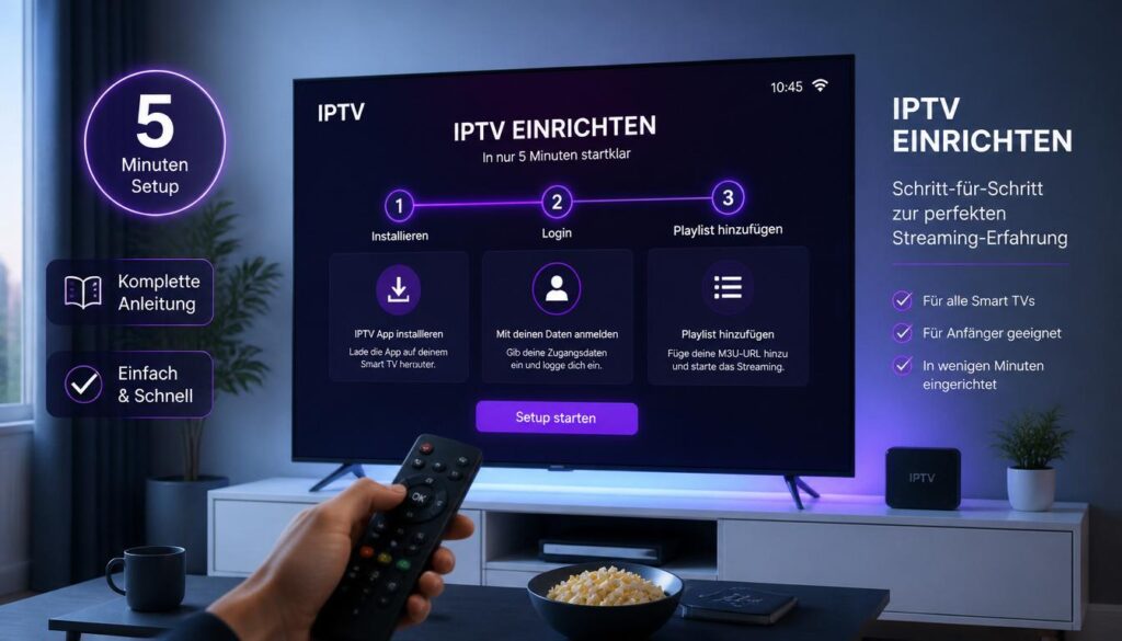 IPTV in 5 Minuten auf Smart TV einrichten — Komplette Anleitung